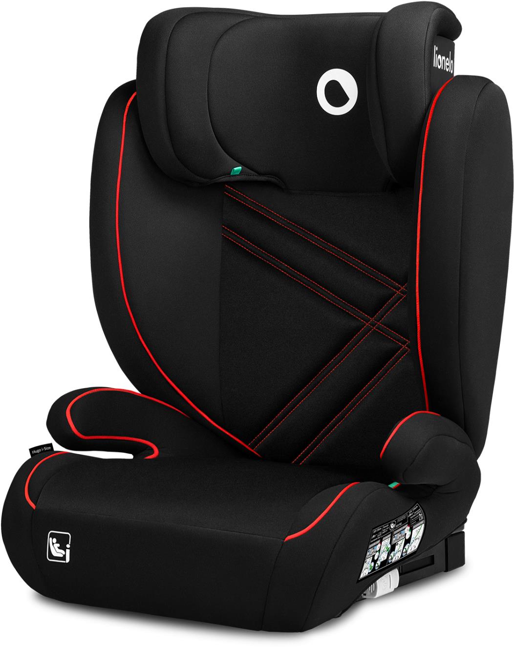 Lionelo Hugo i-Size Sporty Black Red