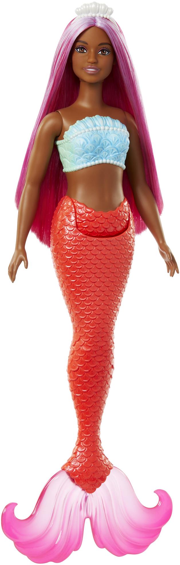 Barbie Rozprávková morská panna oranžová