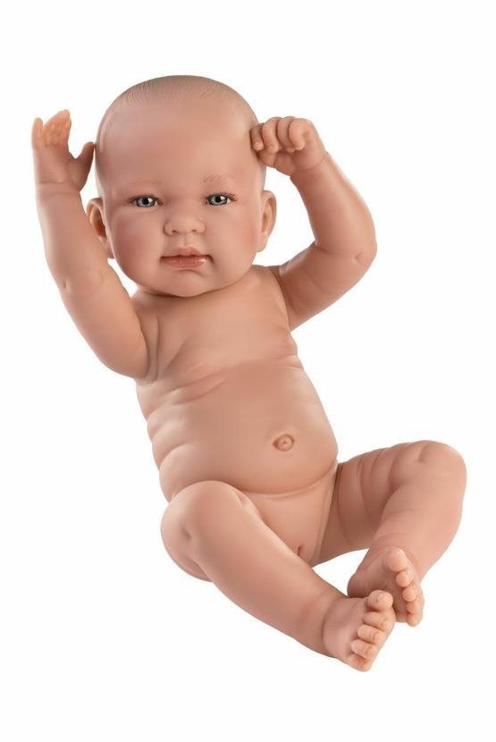 Llorens 73802 New Born Dievčatko – reálna bábika bábätko s celovinylovým telom – 40 cm