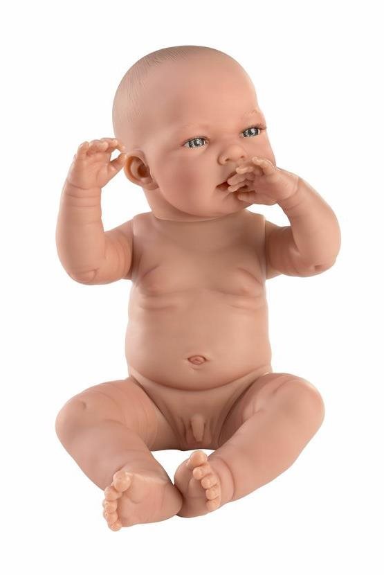 Llorens 84301 New Born Chlapček – reálna bábika bábätko s celovinylovým telom – 43 cm