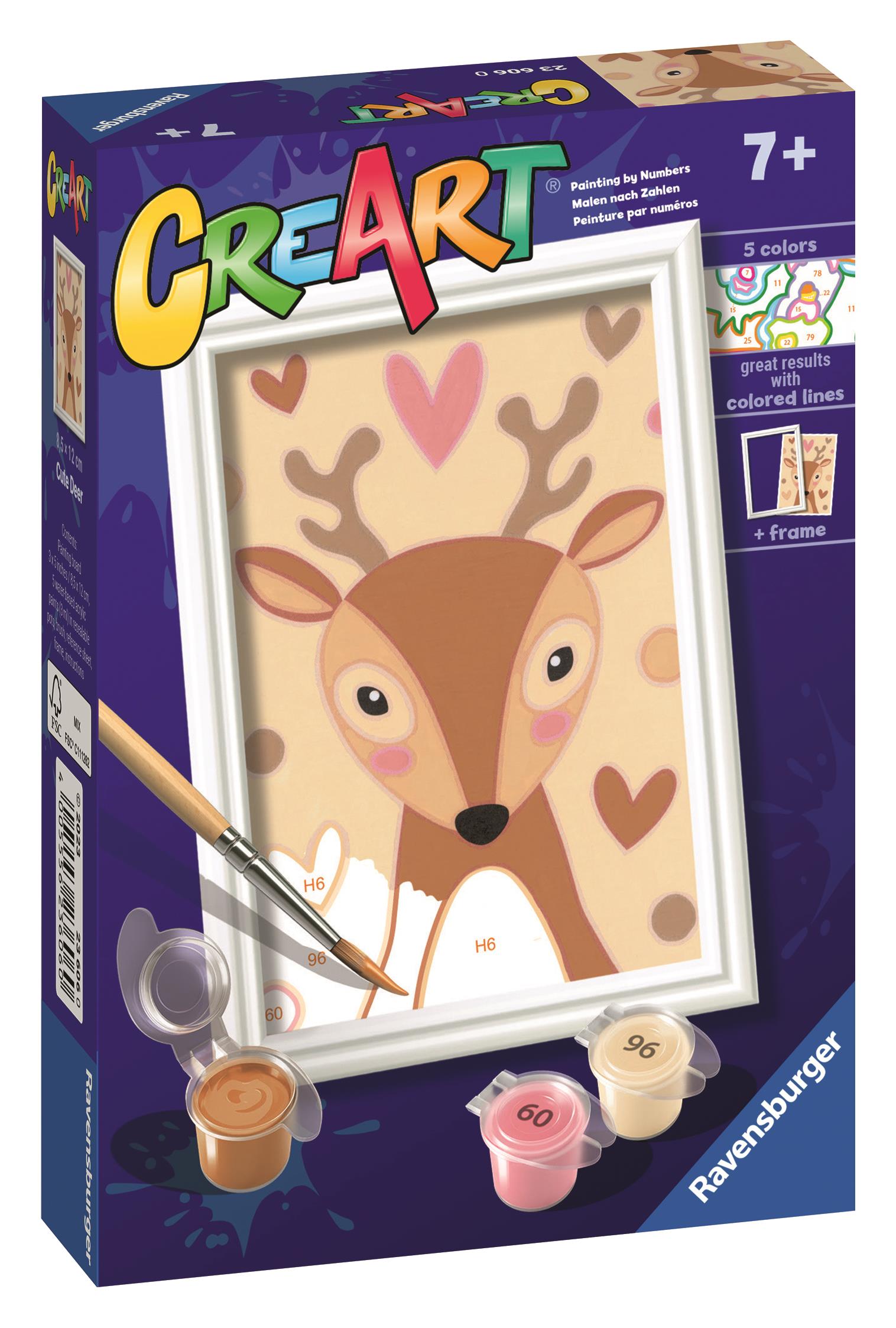 Ravensburger 236060 CreArt Roztomilý jeleň
