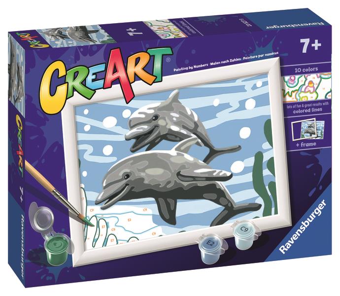 Ravensburger 235278 CreArt Veselé delfíny