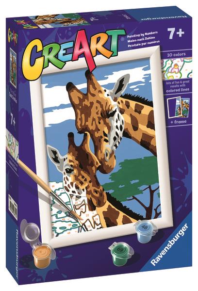 Ravensburger 236152 CreArt Roztomilé žirafy