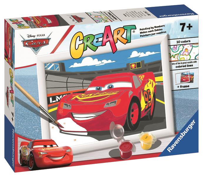 Ravensburger 201747 CreArt Disney: Autá: Blesk McQueen