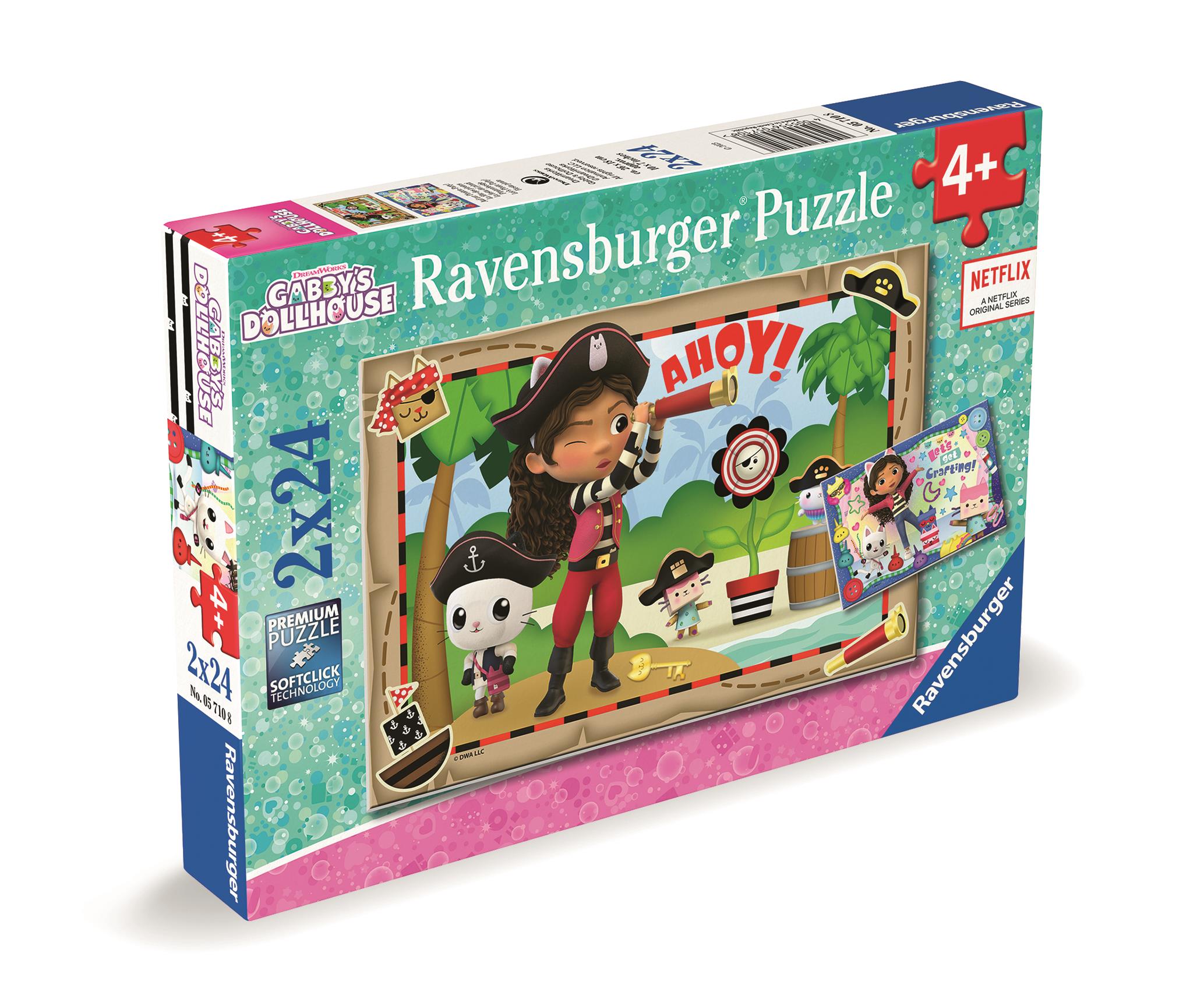 Ravensburger 057108 Gabinin kúzelný domček 2× 24 dielikov