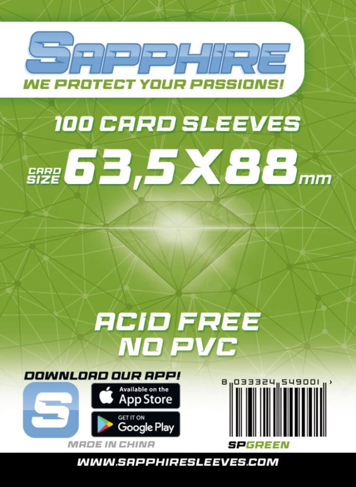 Sapphire Obaly na karty Standard Card Game Green