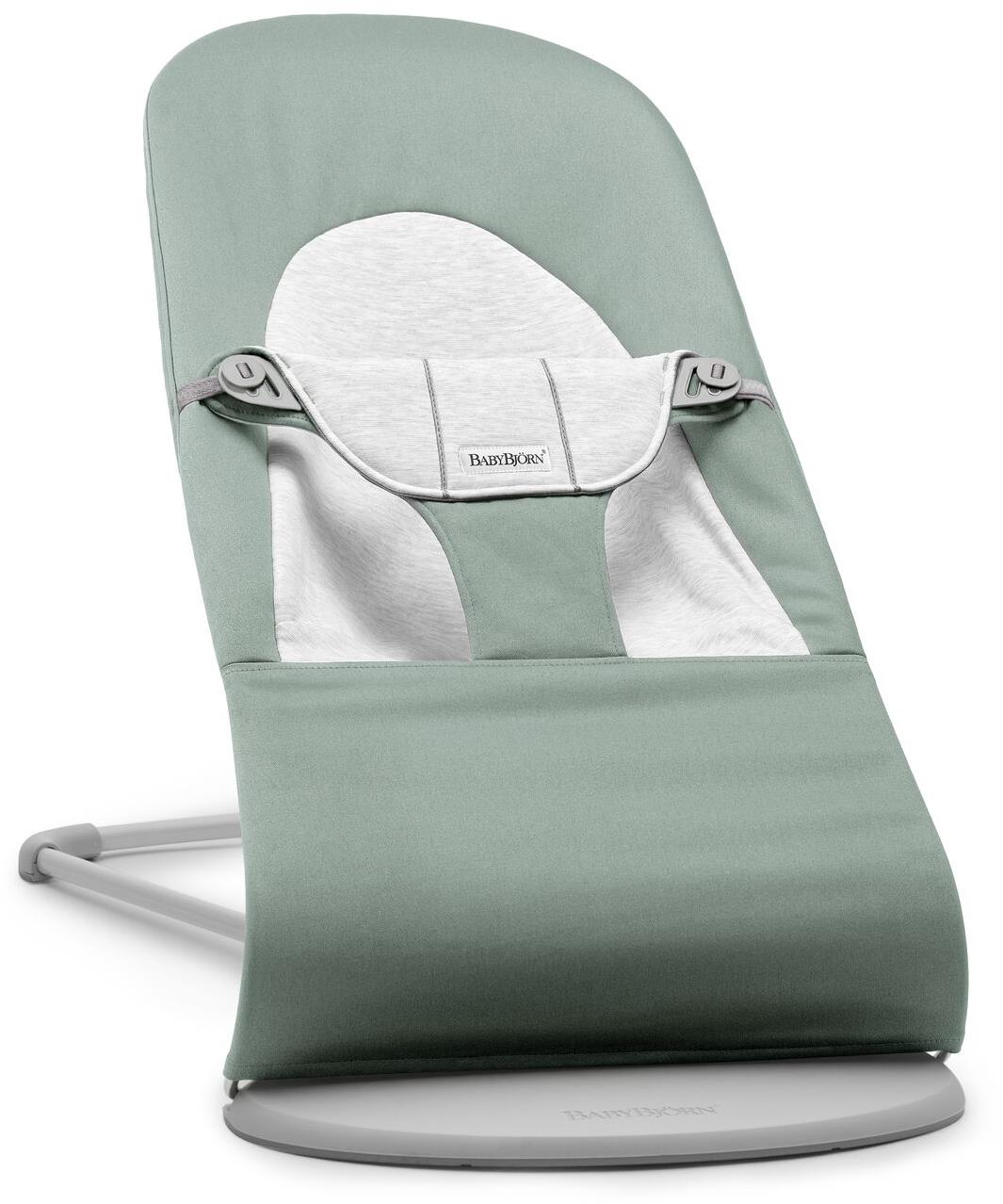 Babybjörn Balance Soft Woven/Jersey, Light Sage/Grey svetlá konštrukcia