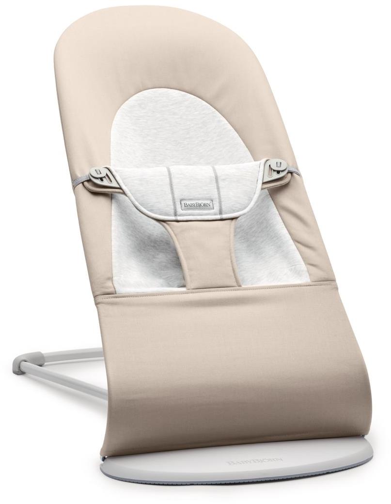 Babybjörn Balance Soft Woven Beige/Grey Jersey, svetlá konštrukcia