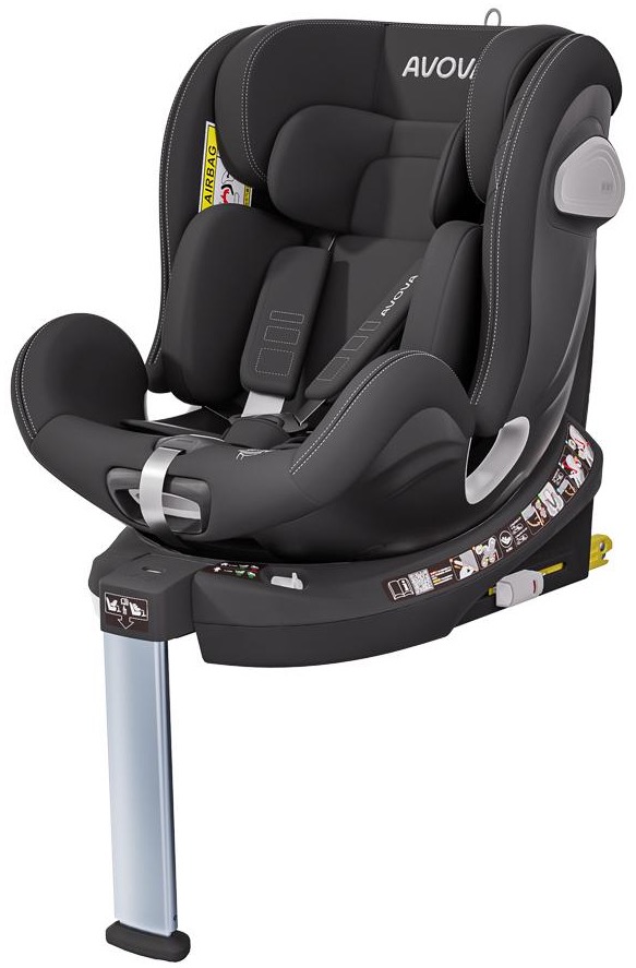 Avova Swan-fix i-Size 2024 40-125 cm Pearl Black