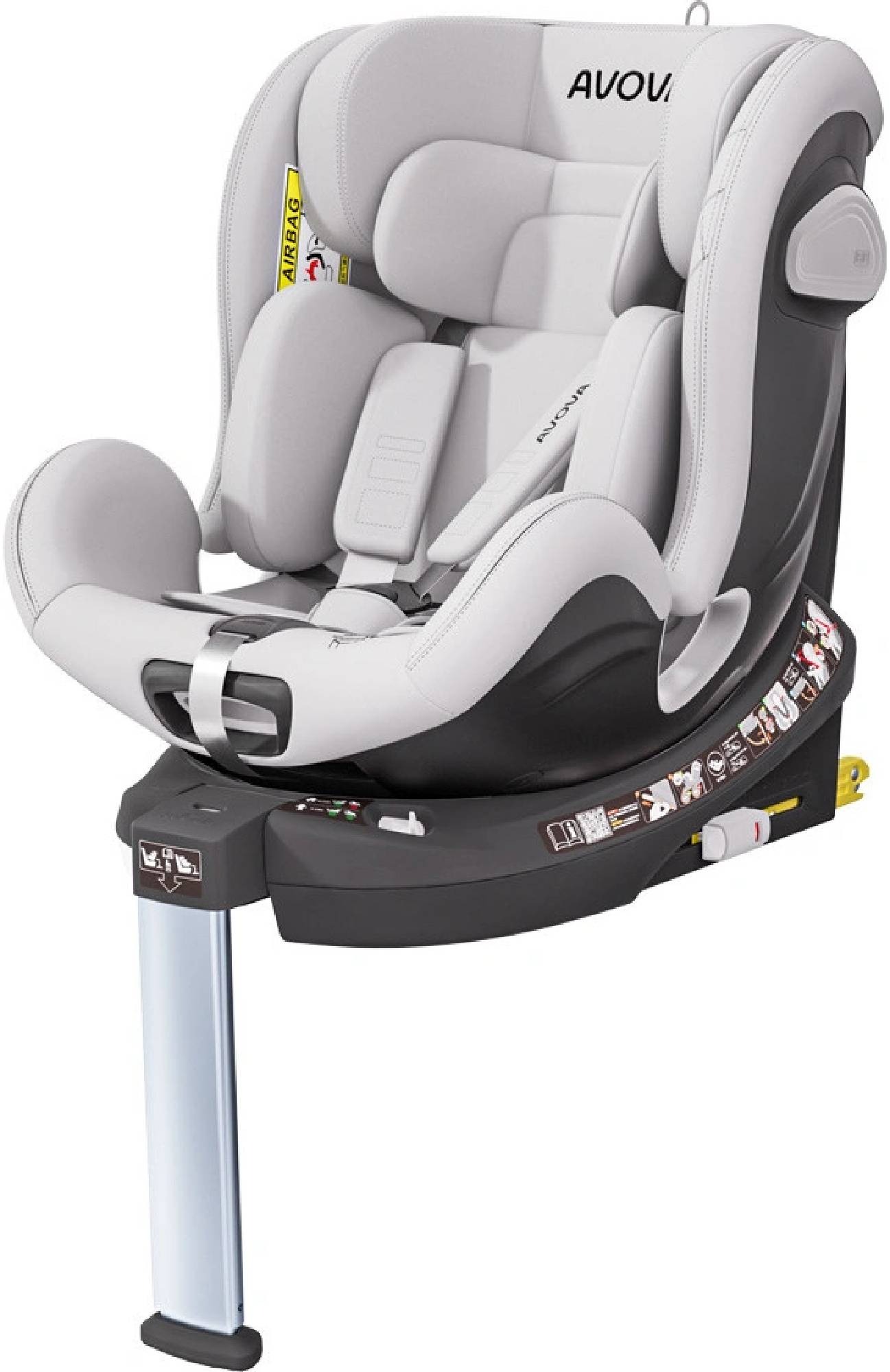 Avova Swan-fix i-Size 2024 40 – 125 cm Sky Grey