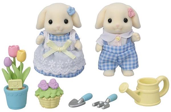 Sylvanian Families Kvetinová súprava a súrodenci Flora králikov