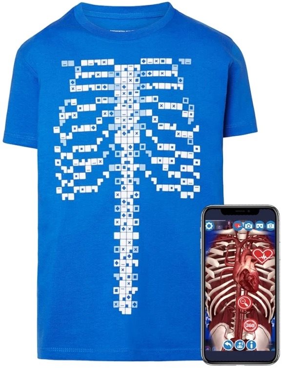 CURISCOPE Tričko s rozšírenou realitou pre dospelých XL