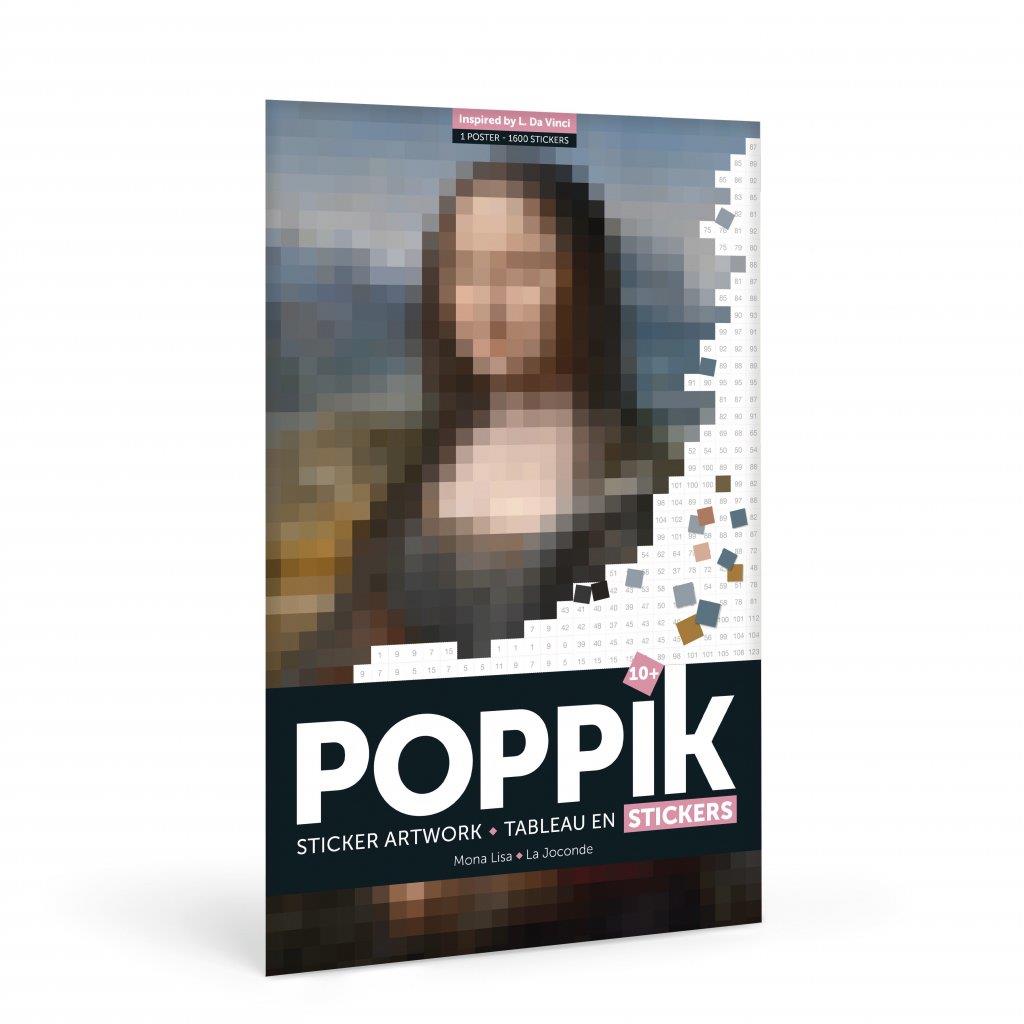 POPPIK Samolepkový plagát Da Vinci (Mona Lisa)