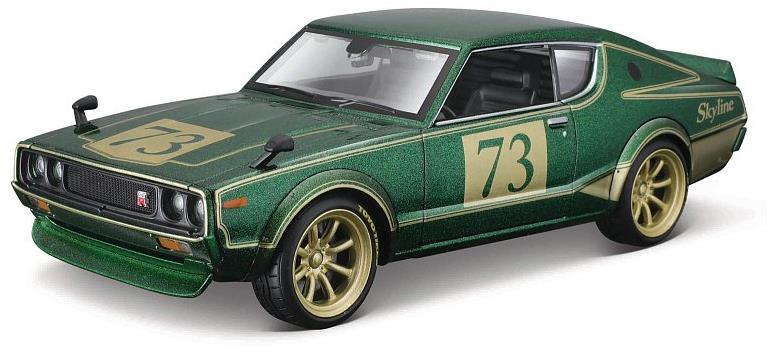 Maisto 1973 Nissan Skyline 2000GT-R (KPGC 110), Tokyo Mods, zelený