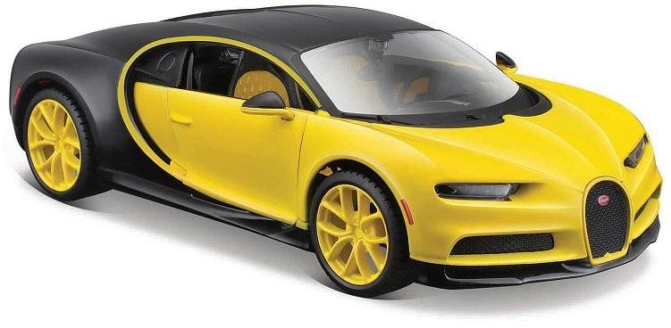Maisto Bugatti Chiron, žltá/čierna