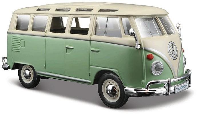 Maisto Volkswagen Van Samba, zeleno/krémový