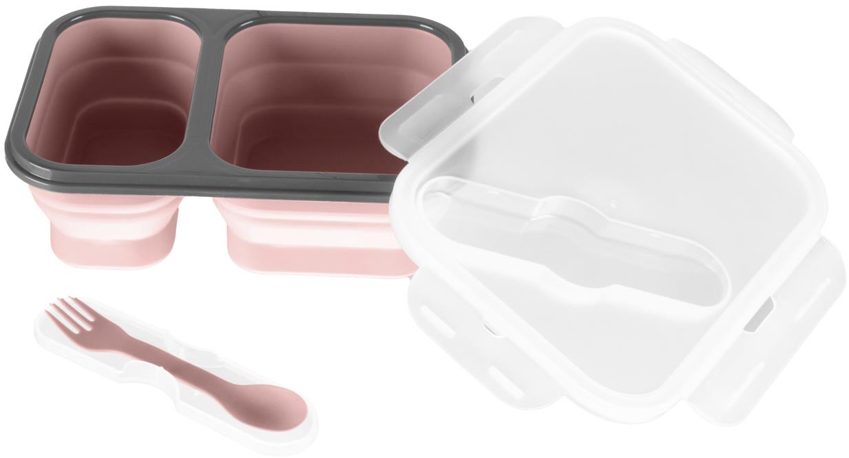 Zopa Desiatový box s príborom veľký Old Pink