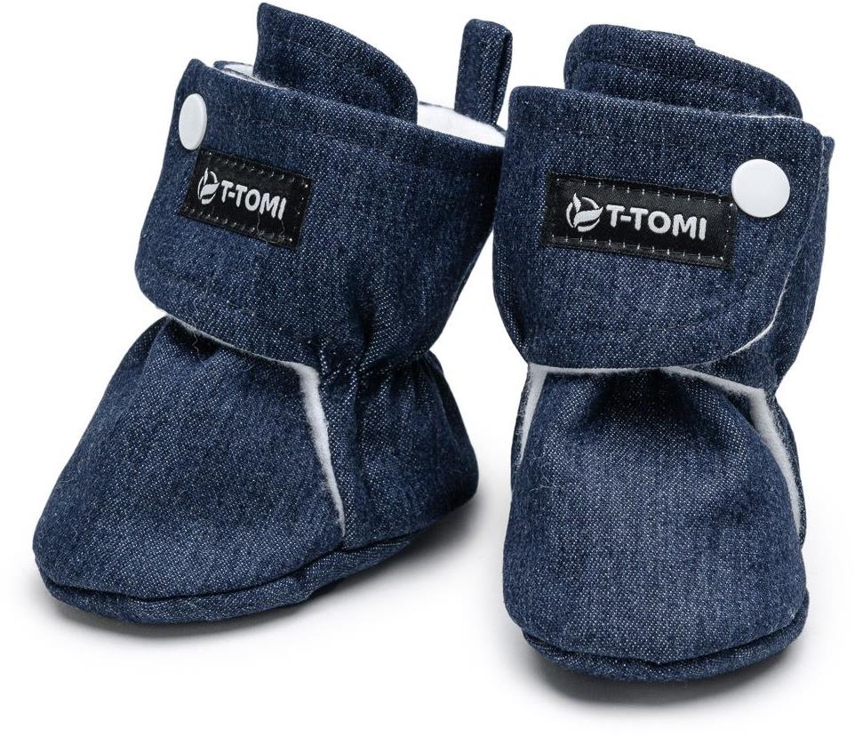 T-TOMI Capačky Denim Navy (0 – 3 mesiace)