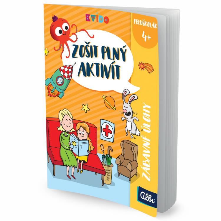 Kvído Zošit plný aktivít 4+ zábavné úlohy SK
