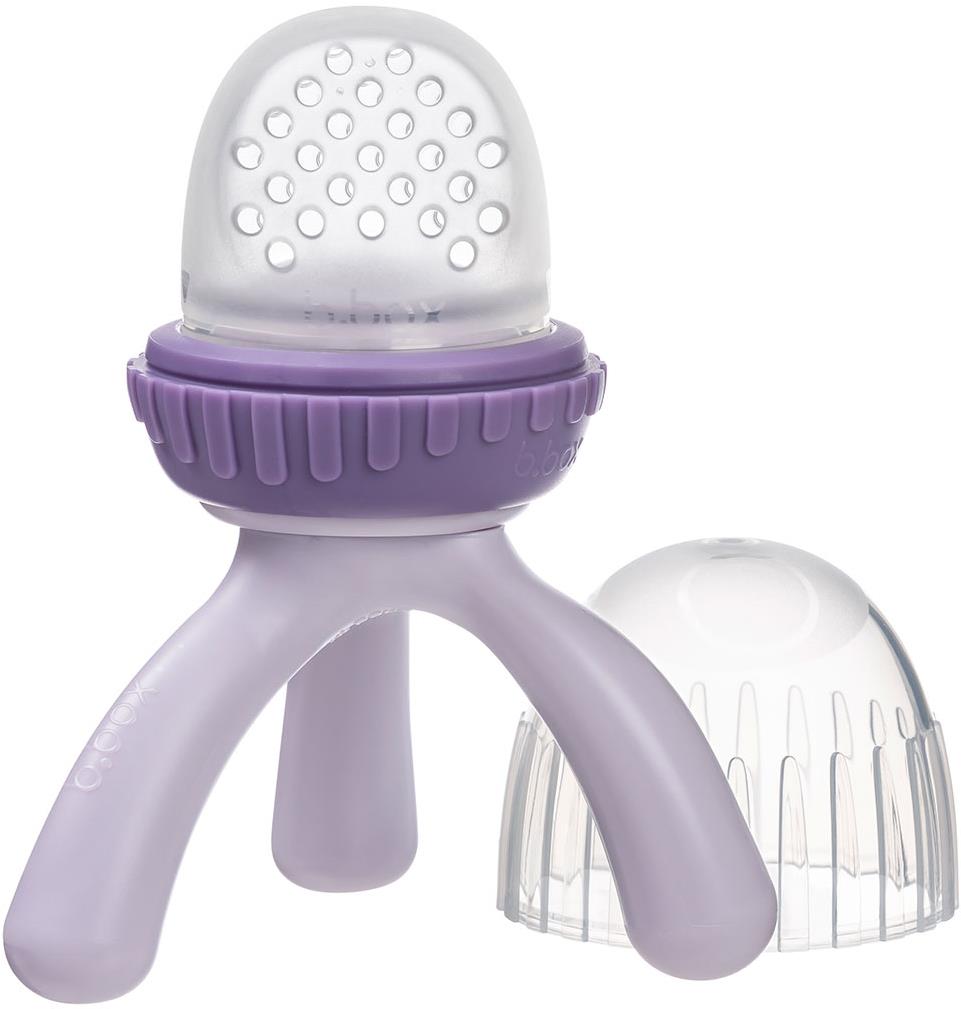 b.box Cumeľ na kŕmenie a hryzadlo svetlofialový