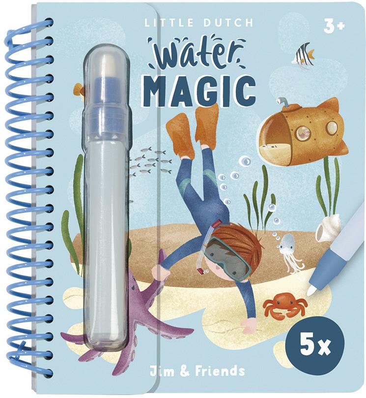 Little Dutch Kniha čarovanie s vodou Jim & Friends