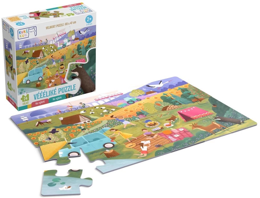 KukiKuk Véééľké puzzle Na výlete