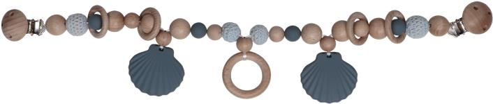 Label Label Silikónová reťaz Shell Blue