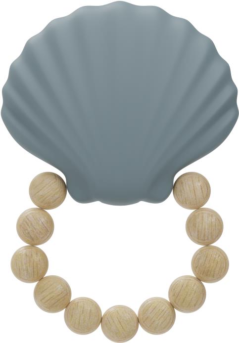 Label Label Shell Blue