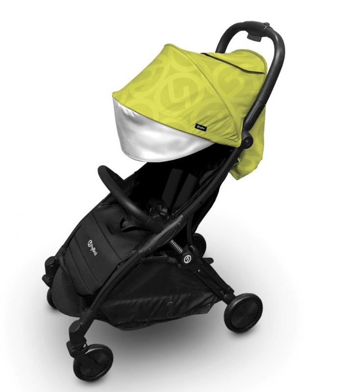 BabyStyle hyBrid Ezyfold Black rám a búda Wasabi