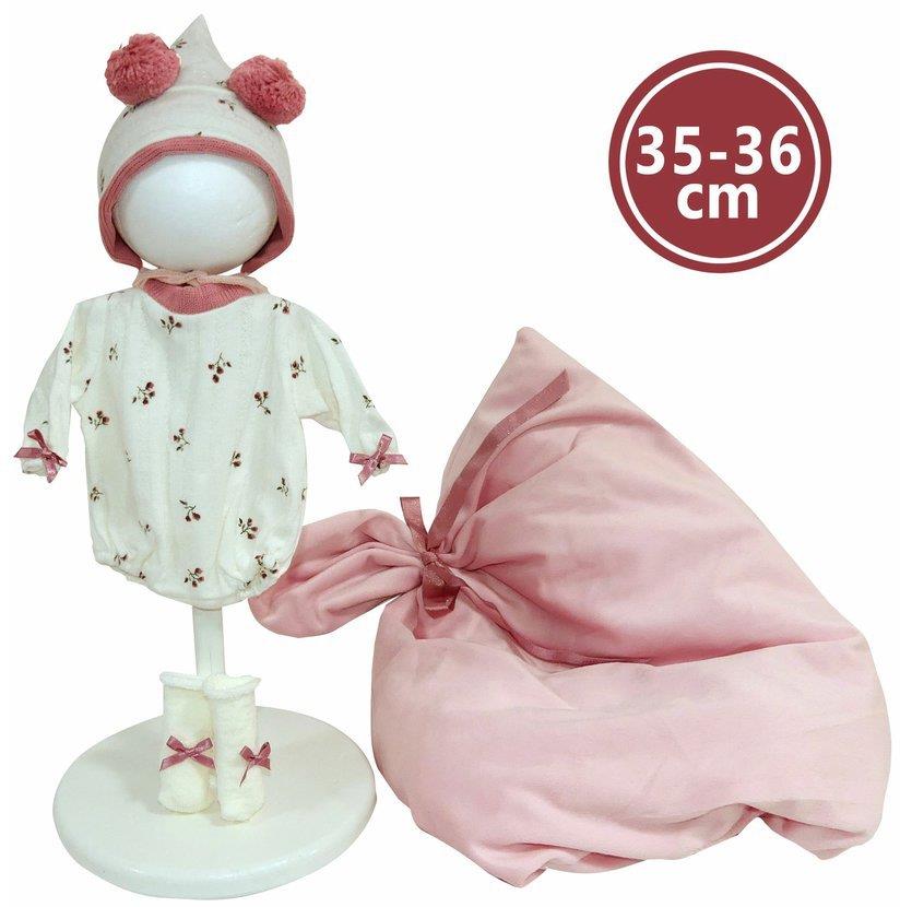 Llorens M635-78 oblečenie pre bábiku bábätko New Born s veľkosťou 35 – 36 cm