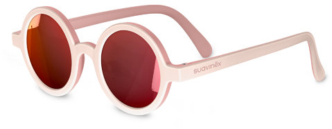 Suavinex Polarizované okuliare 0 – 12 mesiacov ružové okrúhle