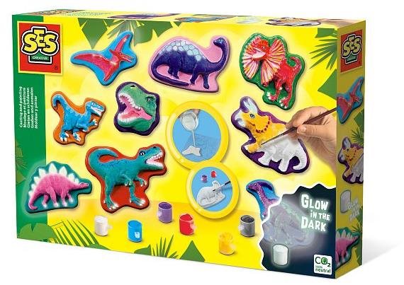 Ses Odlievanie a maľovanie – farebné dinosaury