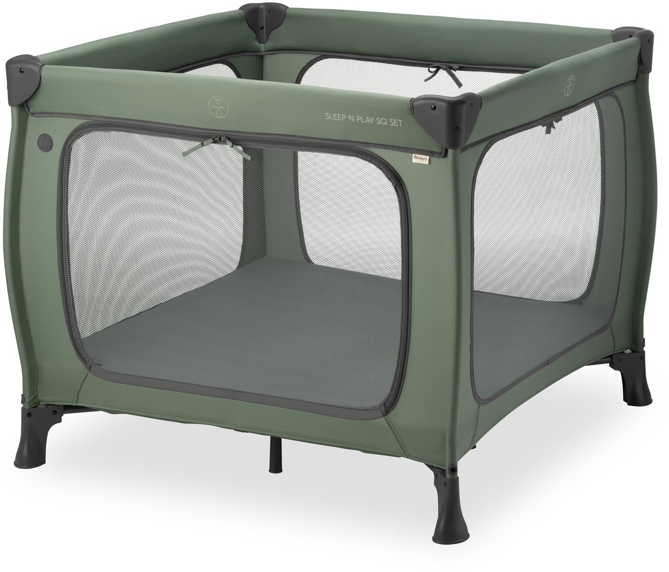 Hauck Ohrádka/Postieľka Sleep N Play SQ Set Dark Green
