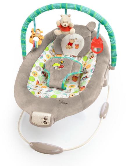 Bright Starts Ležadlo vibrujúce s melódiou Winnie the Pooh Dots & Hunny