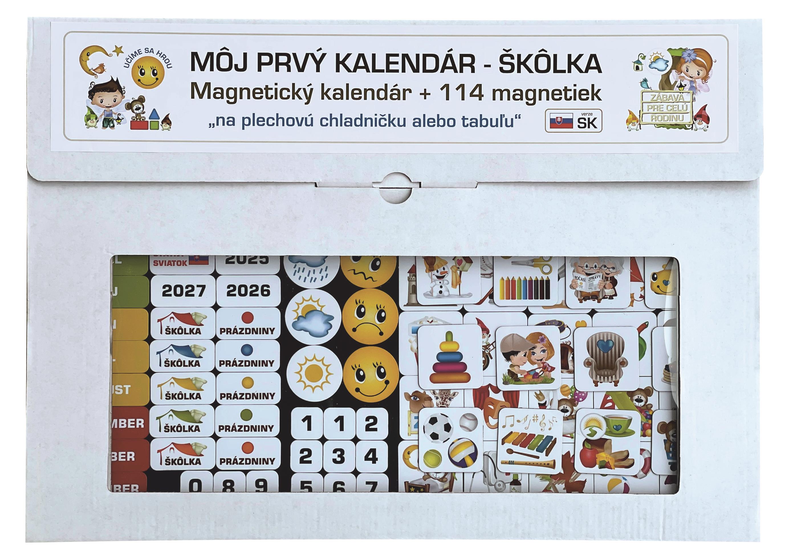Kalendár magnetický – Škôlka 114 ks magnetiek