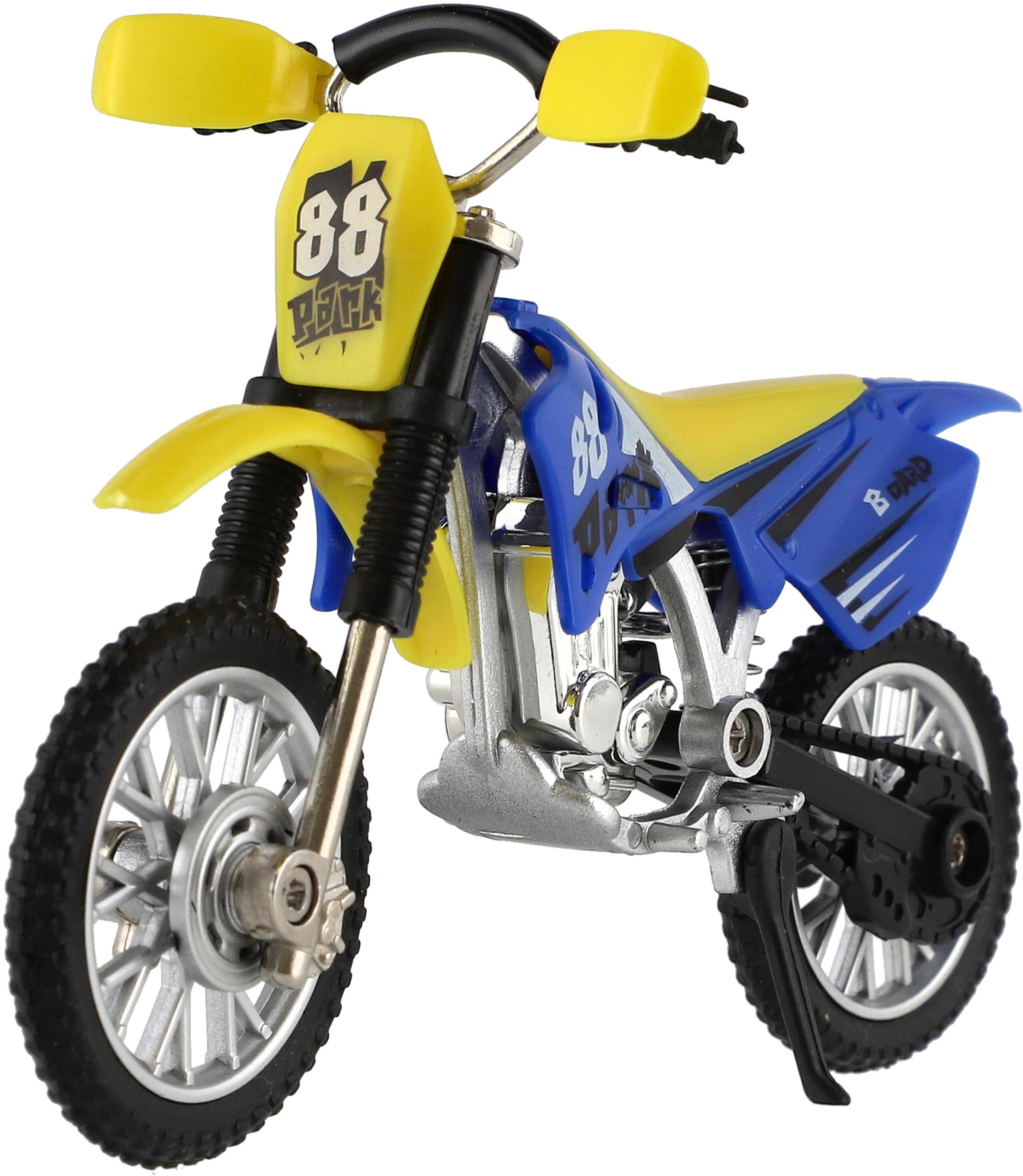 Teddies Motorka prstová 12 cm s doplnkami