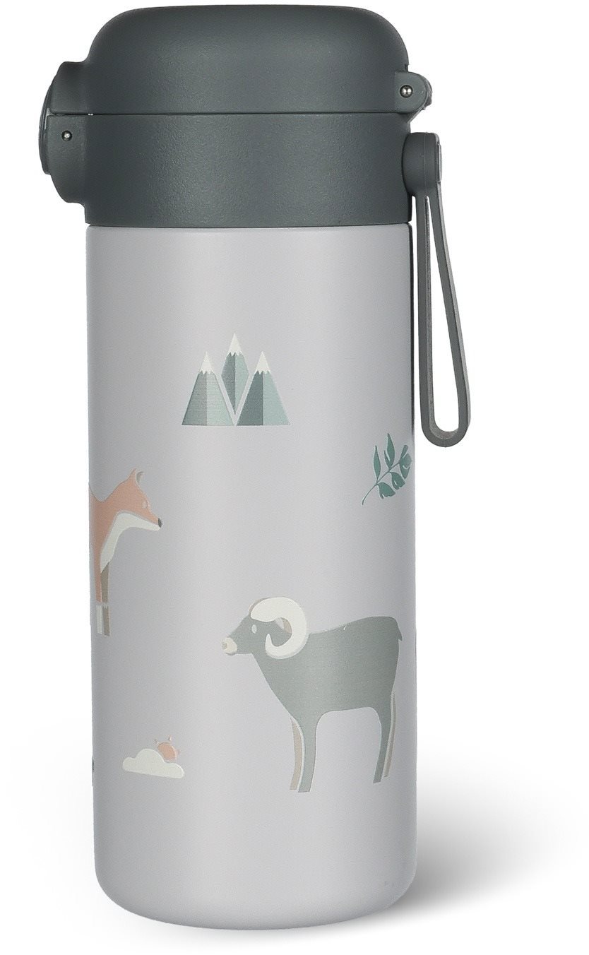 Zopa Termoska na tekutiny so slamkou a silikónovým držiakom Mountains 350 ml