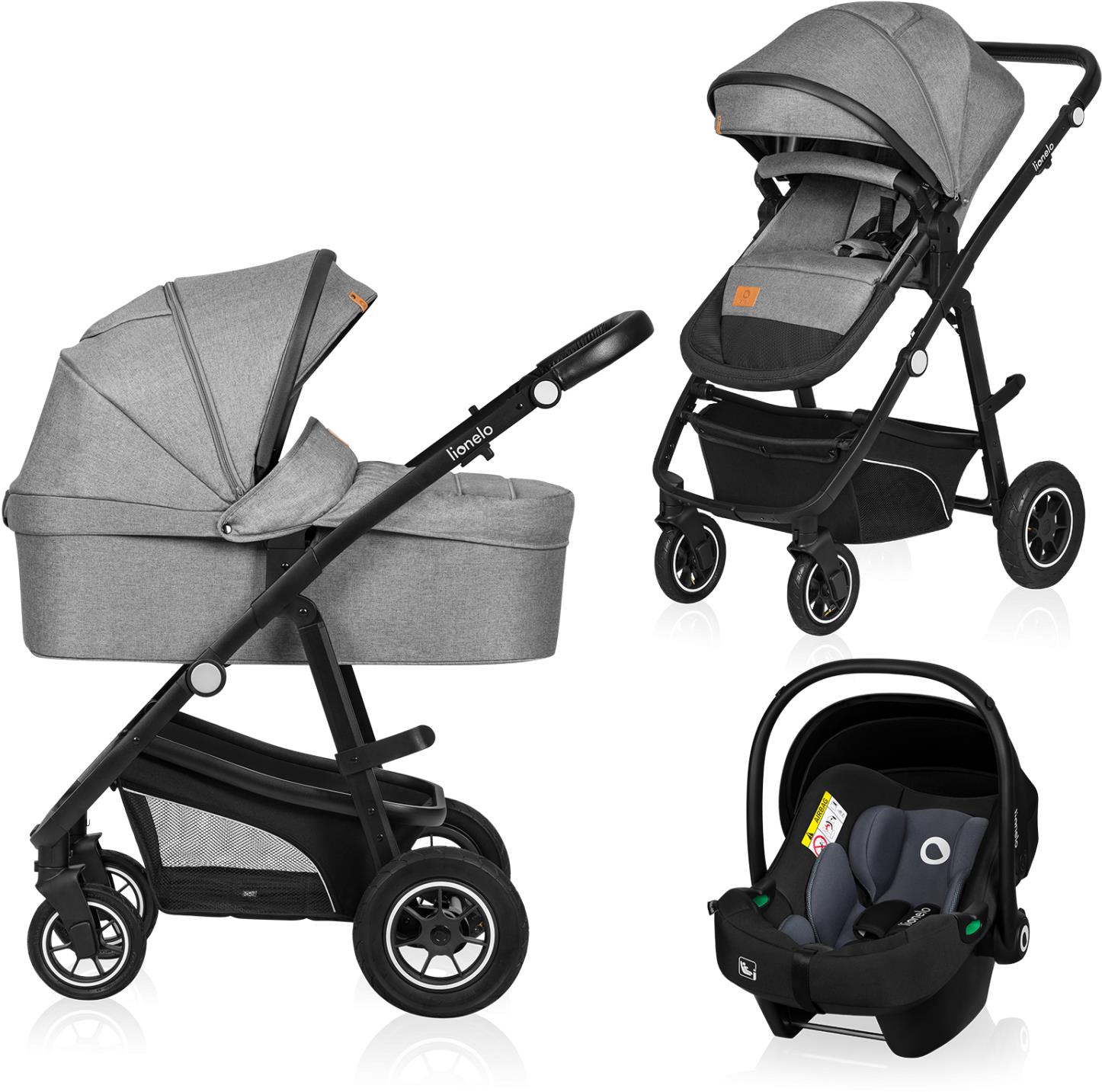 Lionelo Bianka 3 v 1 Grey Stone