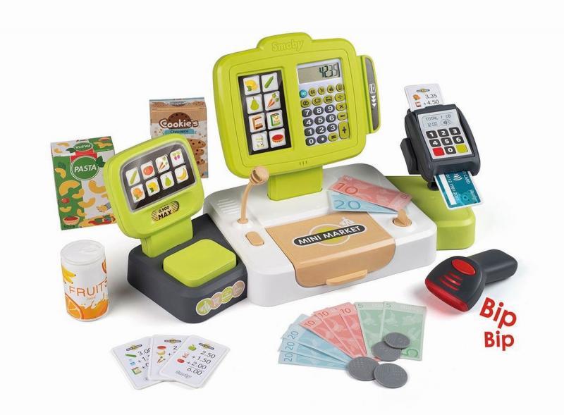 Smoby Elektronická s váhou zelenosivá