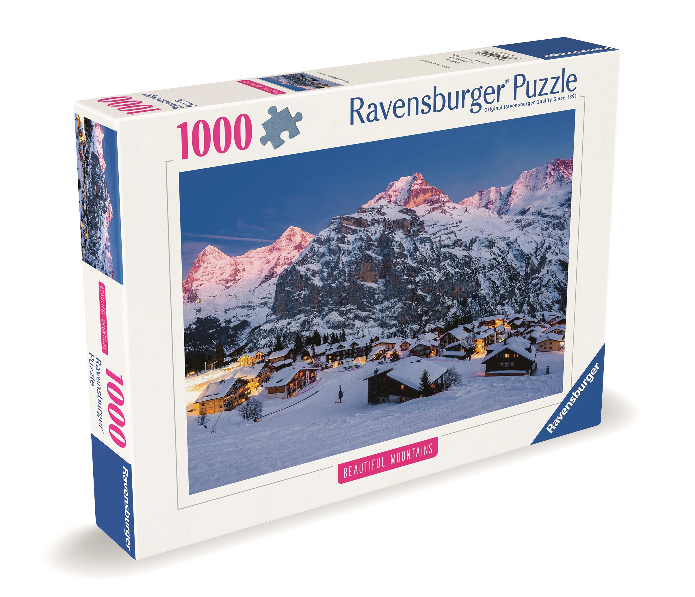 Ravensburger 120002543 Dych vyrážajúce hory: Bernská vysočina, Murren vo Švajčiarsku