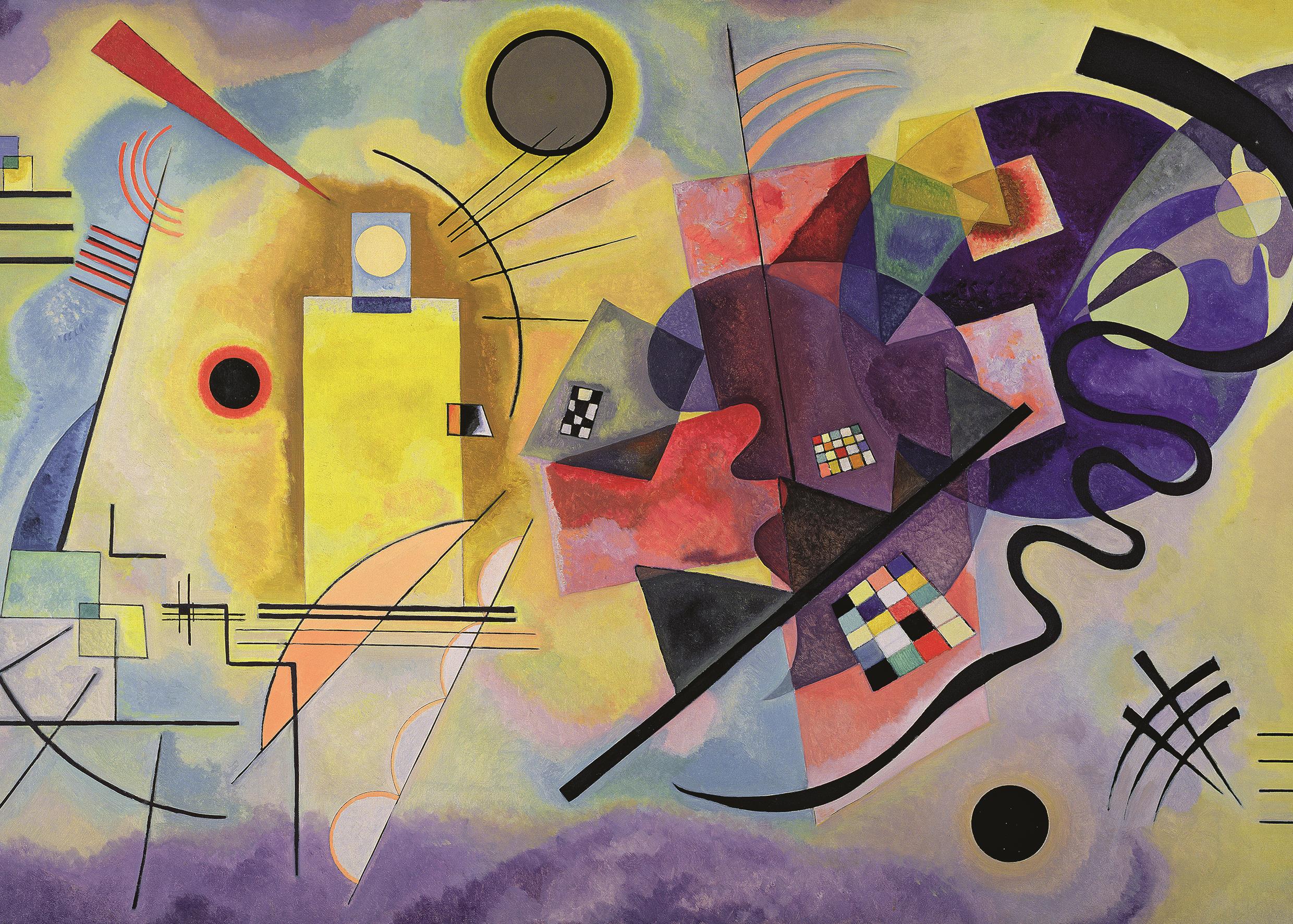 Ravensburger 120000235 Wassily Kandinsky: Žltá, červená, modrá