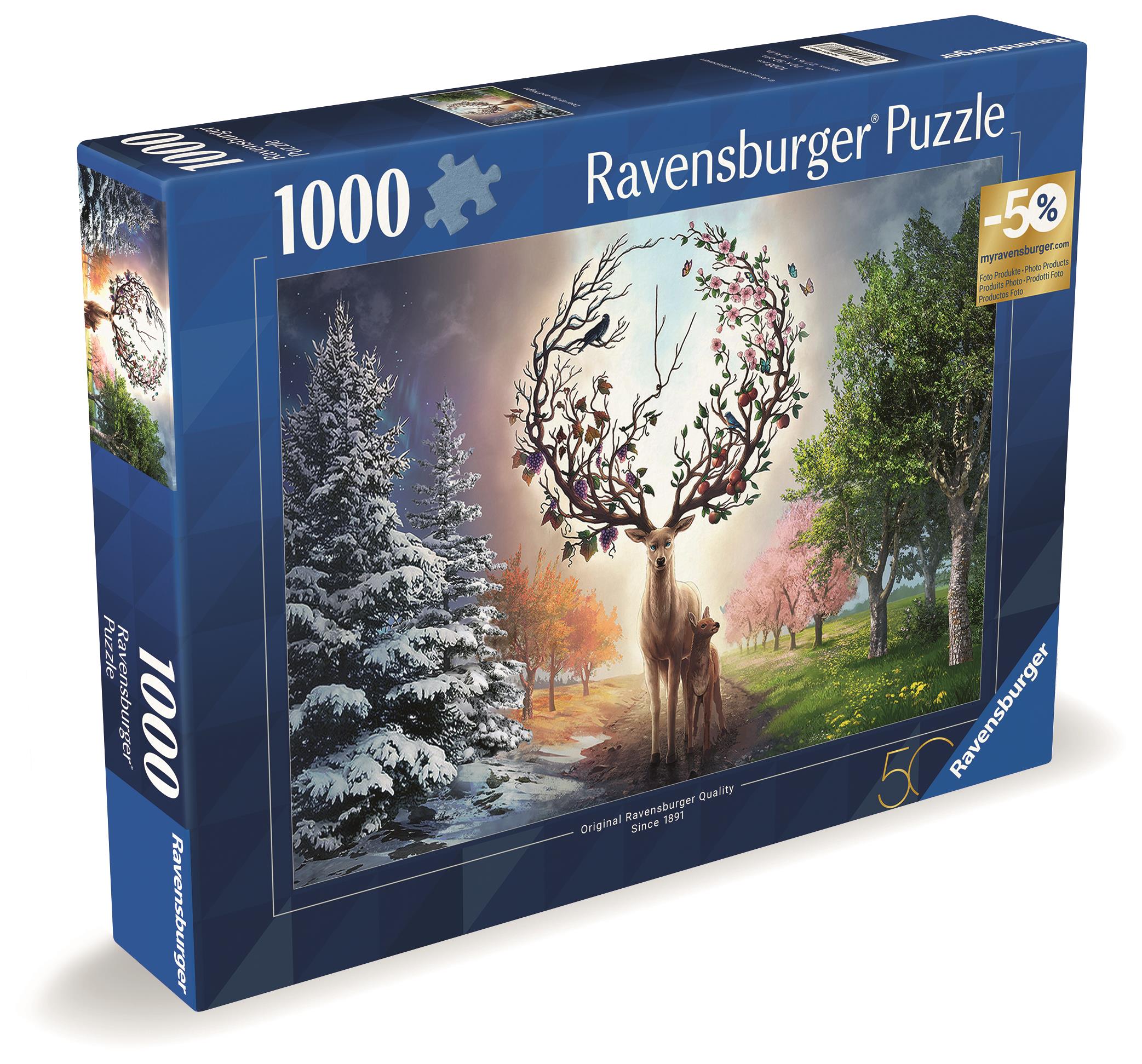 Ravensburger 120010883 Veľkolepý jeleň a 4-ročné obdobia