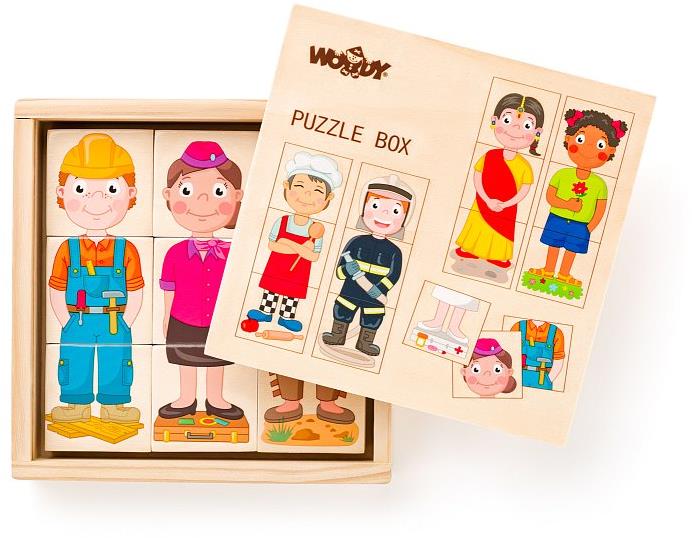 Woody Ľudia a povolania z celého sveta v škatuľke