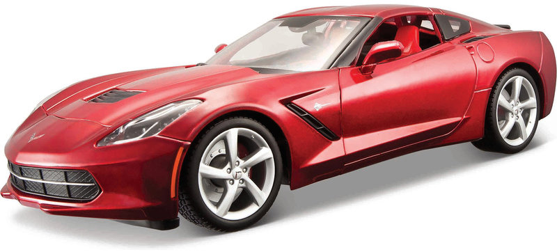 Maisto Corvette Stingray 2014 1:18 červená metalíza