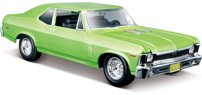 Maisto Chevrolet Nova SS 1970 1:24 světle zelená metalíza