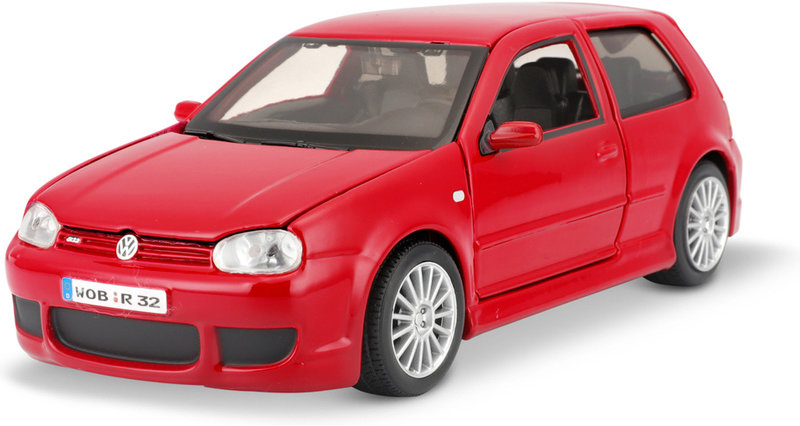 Maisto Volkswagen Golf R32 1:24 červená