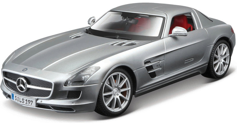 Maisto Mercedes-Benz SLS AMG 1:18 strieborná