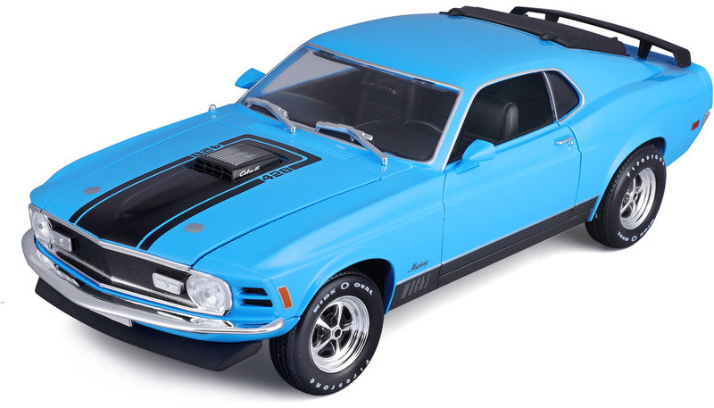 Maisto Ford Mustang Mach 1 1970 1:18 modrá