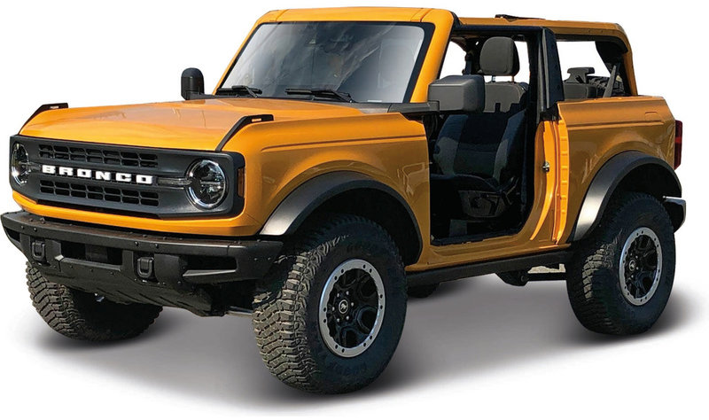 Maisto Ford Bronco Badlands 2021 1:18 oranžová