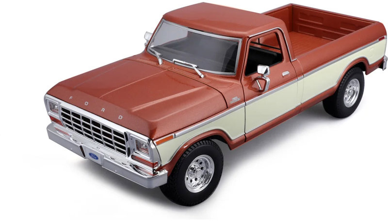 Maisto Ford F150 Pick-up 1979 1:18 hnědá metalíza